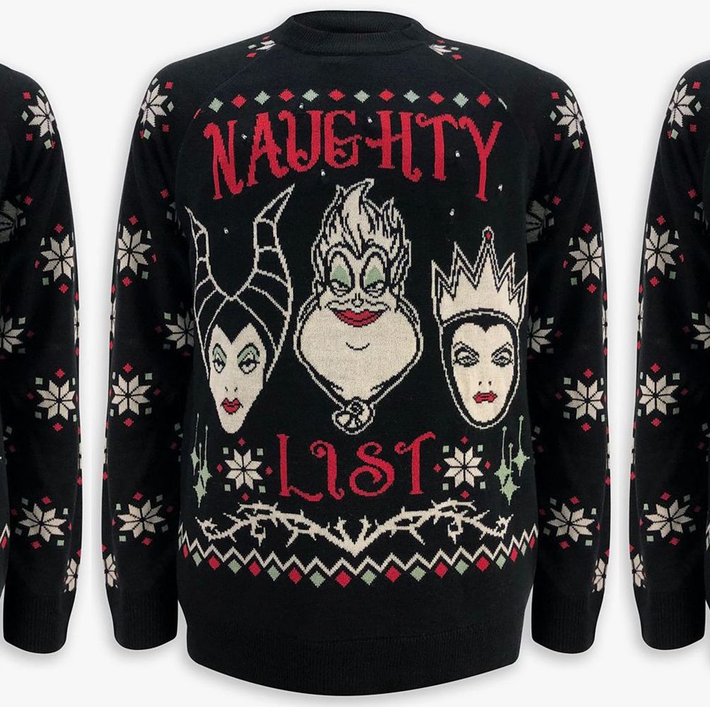 Disney Villains Naughty List Ugly Christmas Sweater