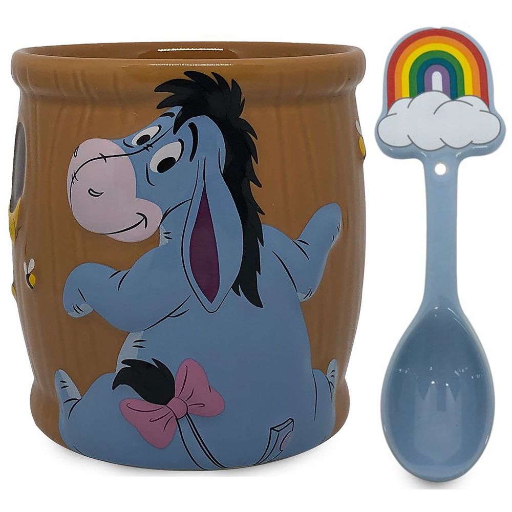 Disney's New Tree Trunk-Inspired Eeyore Mug Comes With a Rainbow Spoon