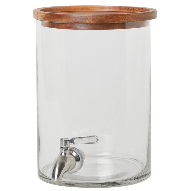 Dispensador de bebida, con tapa hermética de madera dispensador de bebida, con tapa hermética de madera