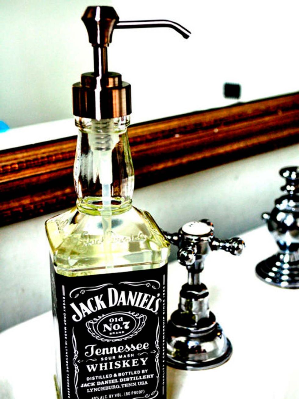 Soap dispenser, Bottle, Bathroom accessory, Glass, Liquid, Alcohol, Bottle stopper & saver, Spray, Tap, Fluid, 