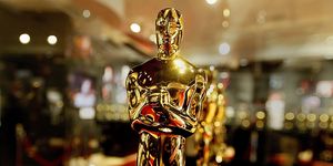 the 76th academy awards oscar statuettes displayed in hollywood