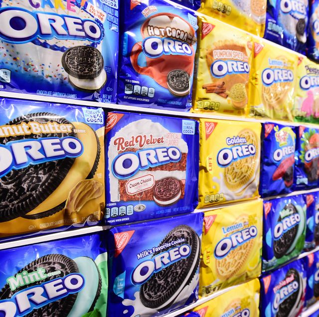 boxes of oreos on a shelf