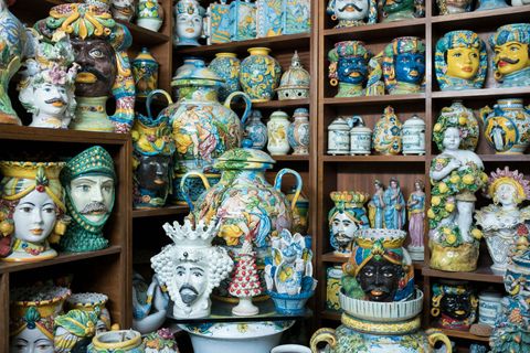 Ceramic Shop in Taormina, Sicily, Italy