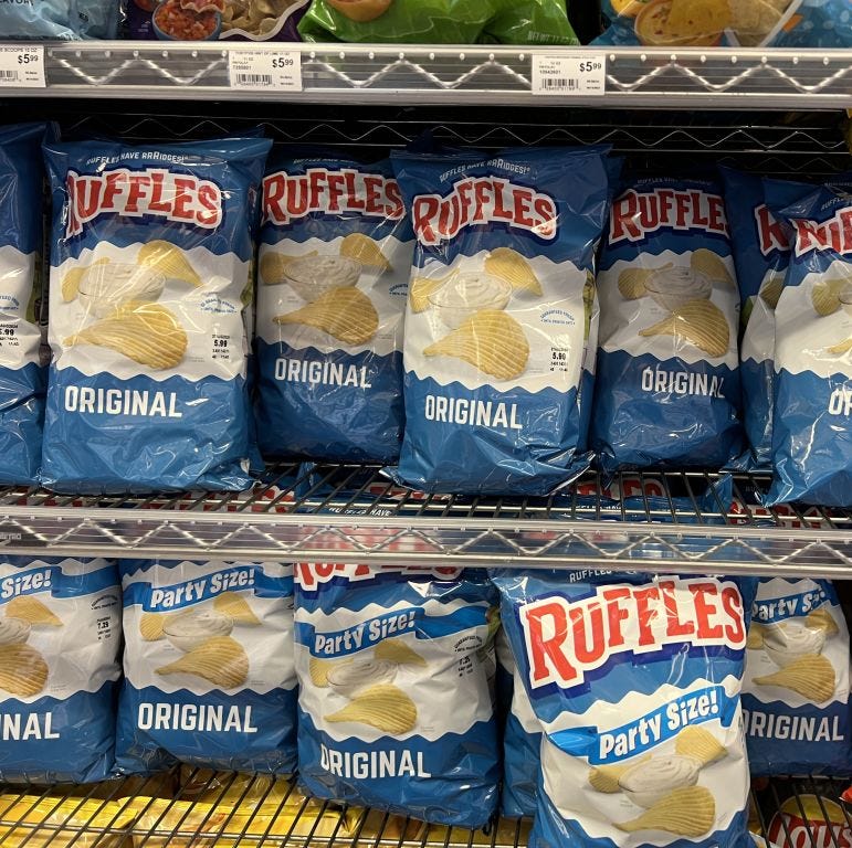 Ruffles Potato Chips ruffles potato chips
