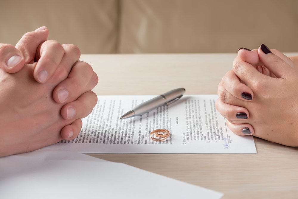 divorce papers