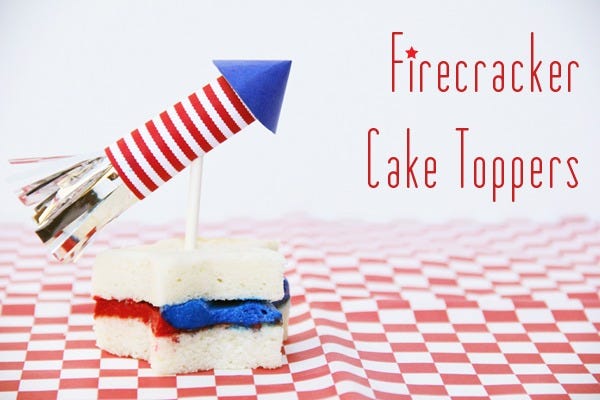 DIY decoration cake topper for Independence Day