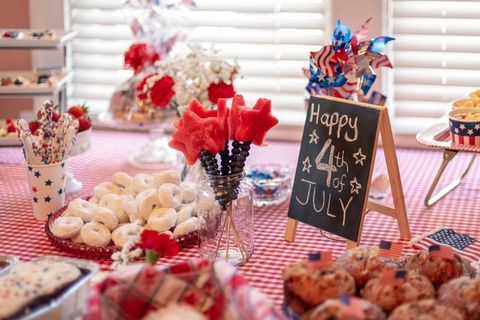 diy 4th of july decorations picnic table