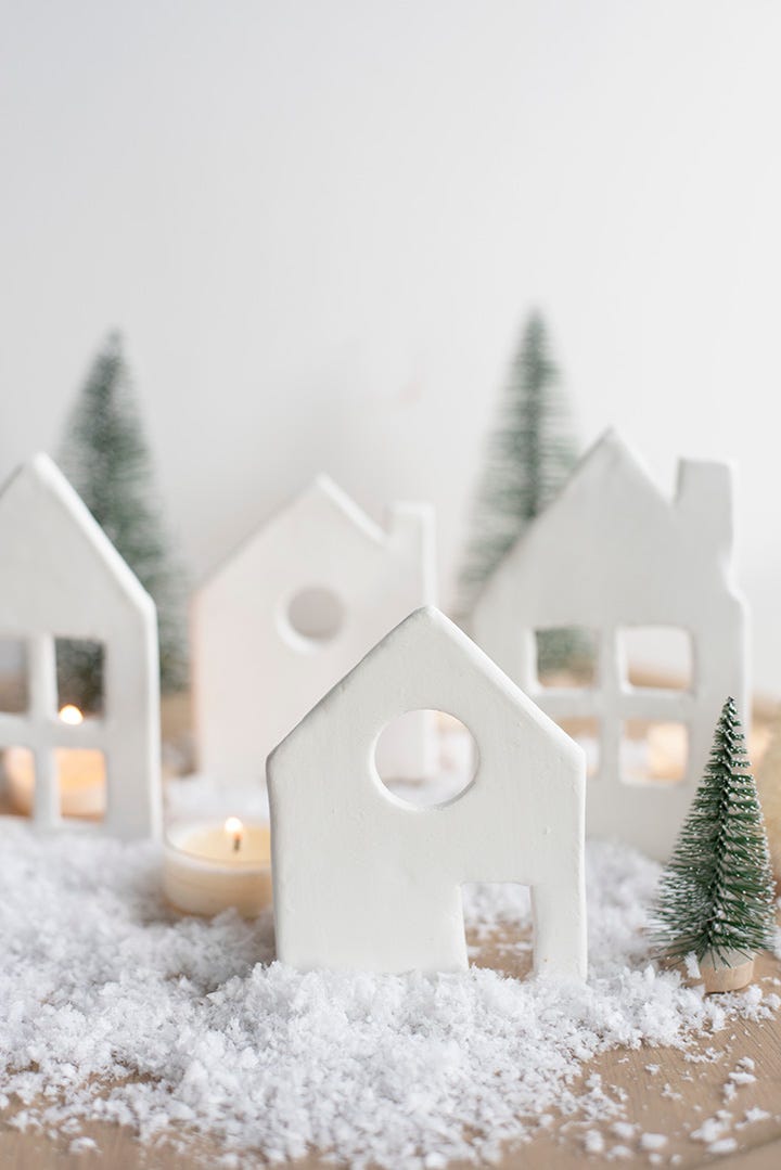air dry christmas village