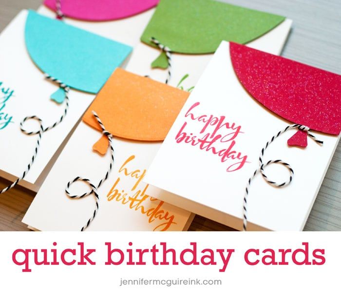 Quick Birthday Card Ideas