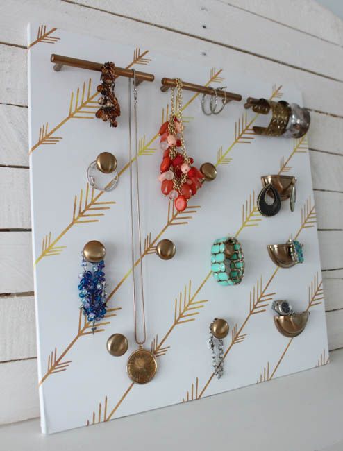 Jewelry Organizer With Extra Earring Bar, Cork Earring Holder, Necklace  Holder