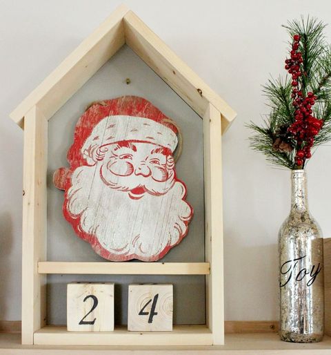 advent calendar wooden christmas decorations