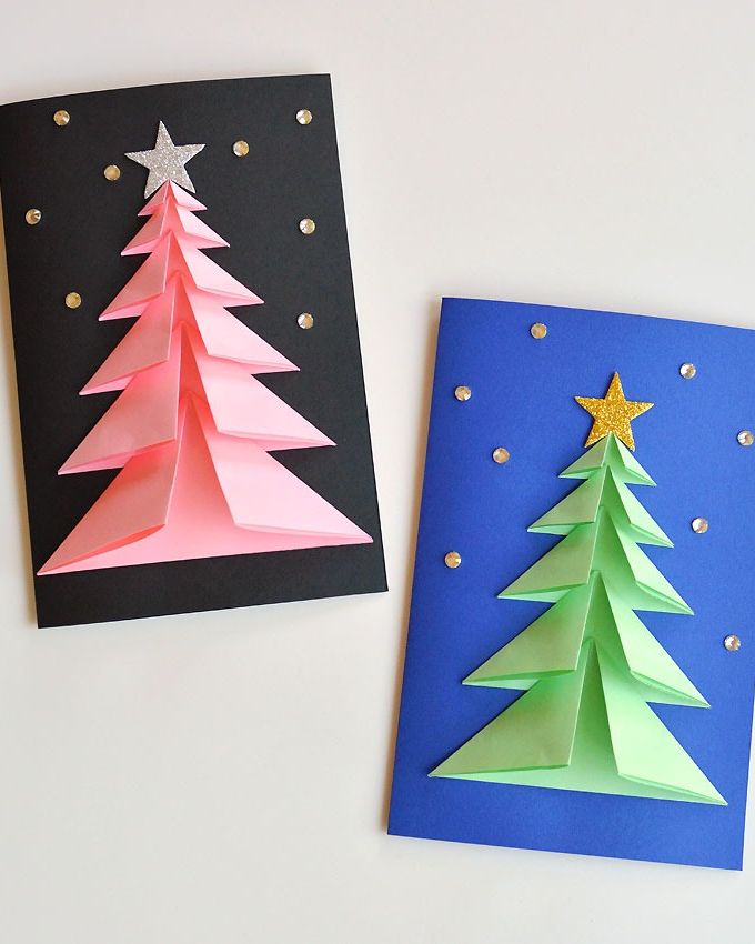 how to make christmas cards step by step