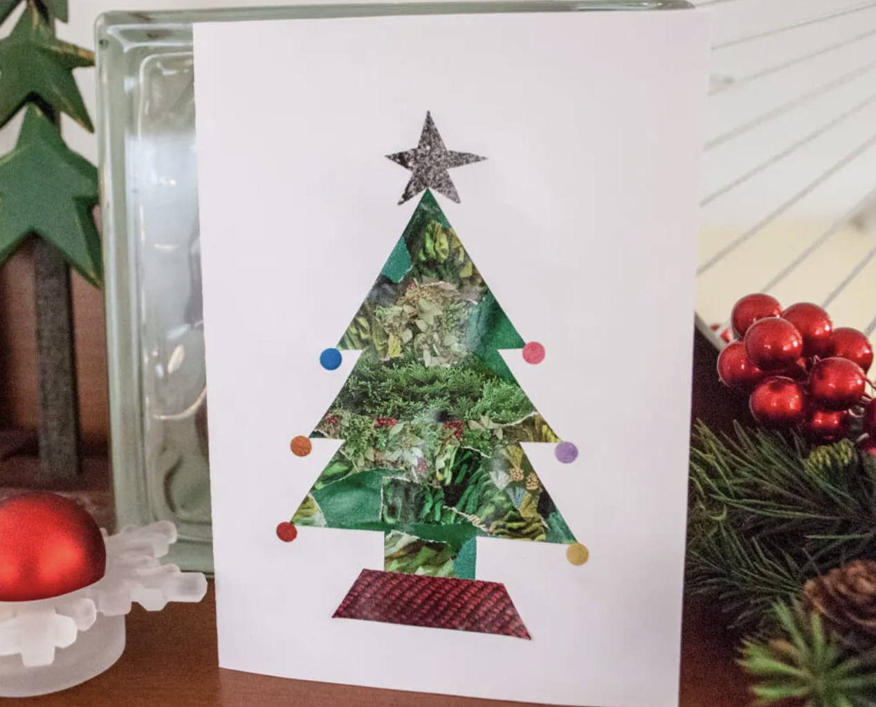 How to Make a 3D Christmas Card Pop Up DIY - Red Ted Art