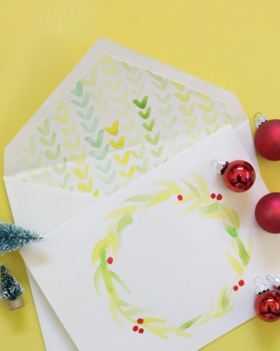 Easy Watercolor Christmas Card Tutorial For Beginners