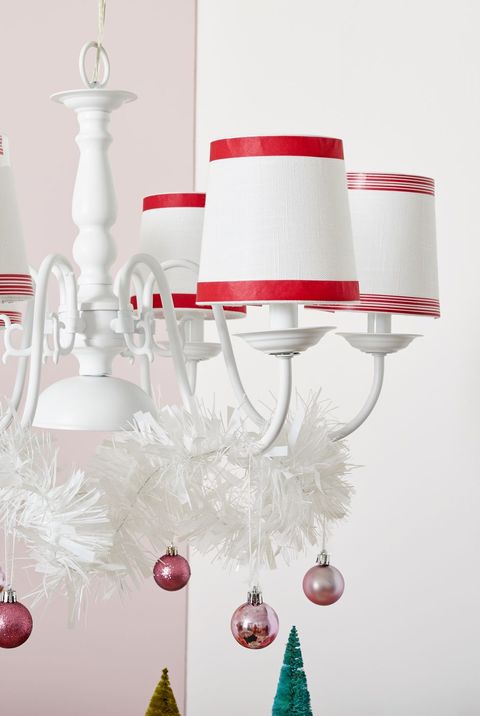 diy christmas decorations chandelier washi tape shades