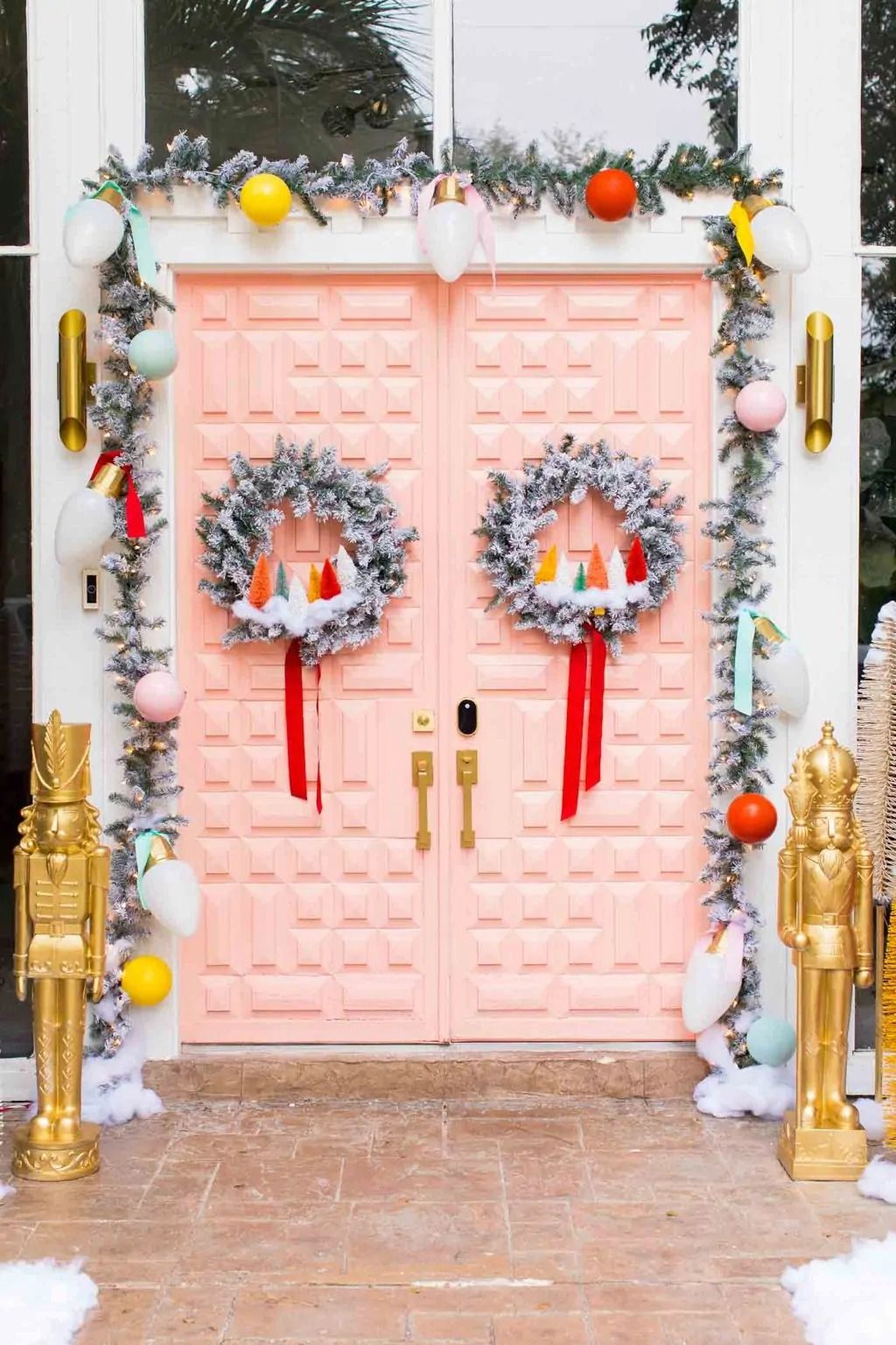 Christmas Door Decor for Your Holiday Home - Mod Podge Rocks