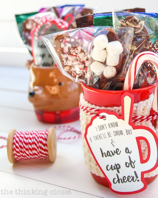 diy christmas gifts hot chocolate spoon kit