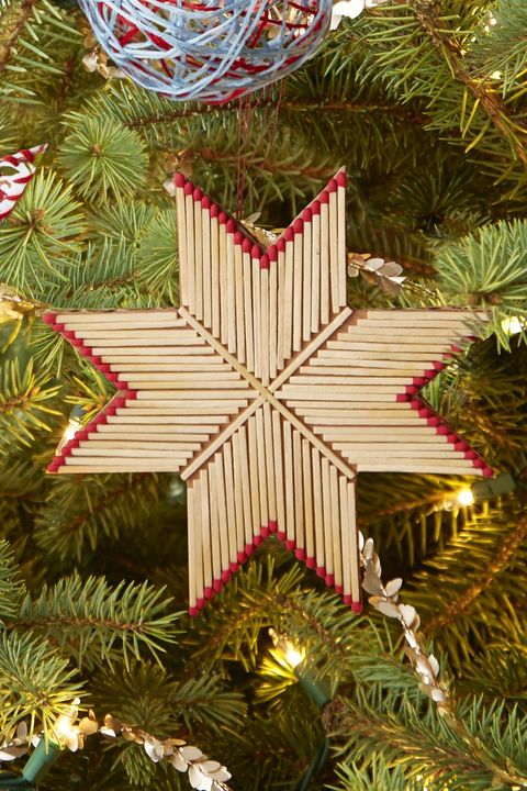 diy christmas ornament matchstick star