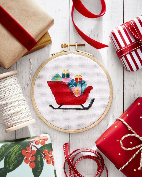 DIY Christmas Ornaments Cross Stitch