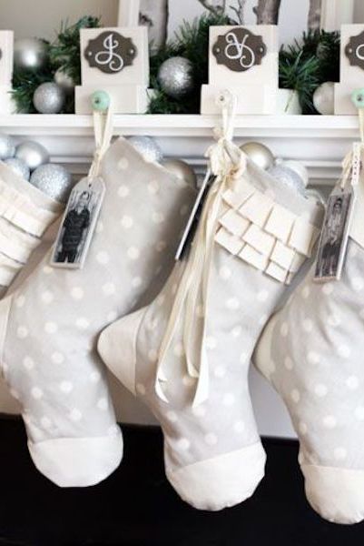 stocking decorating ideas polka dot stockings