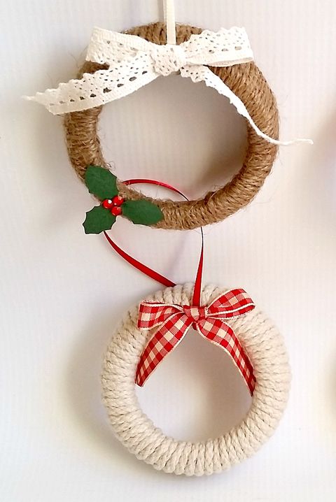 mason jar ring wreaths - christmas activities