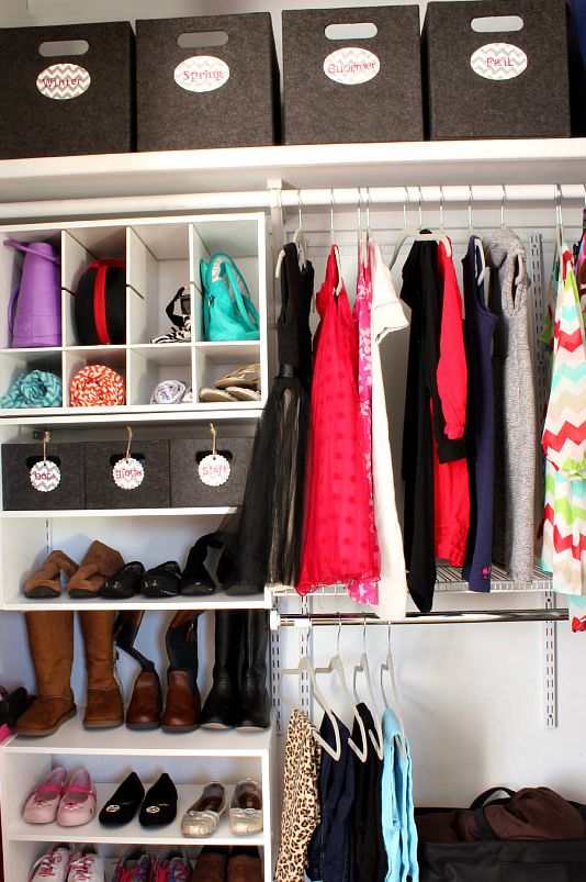 organized small closet ideas