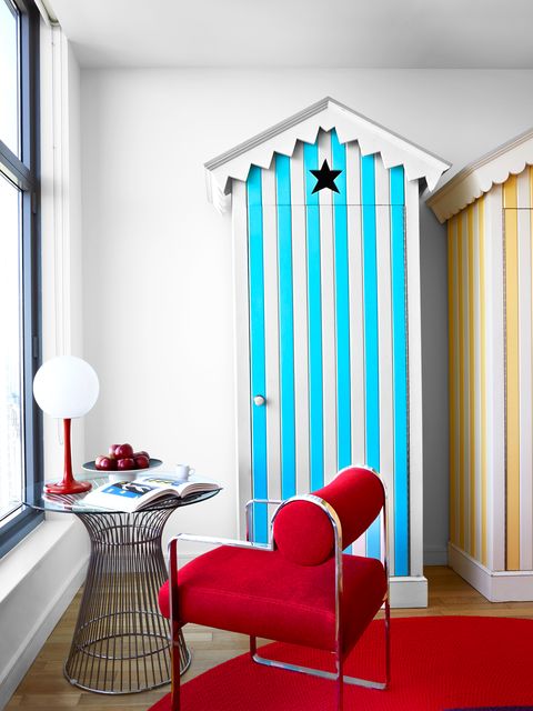 colorful corner in designer home
