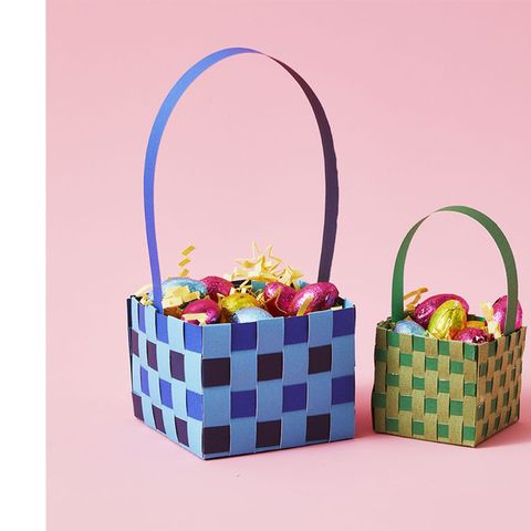 diy easter baskets for kids paper easter basket