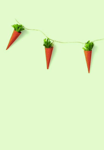 Easter Crafts for Kids - Carrot Garland easter crafts for kids carrot garland