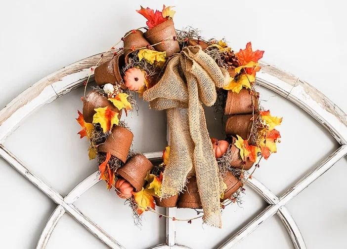 Handmade shops autumn fall wreath