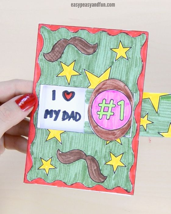 diy fathers day cards hidden message father’s day card