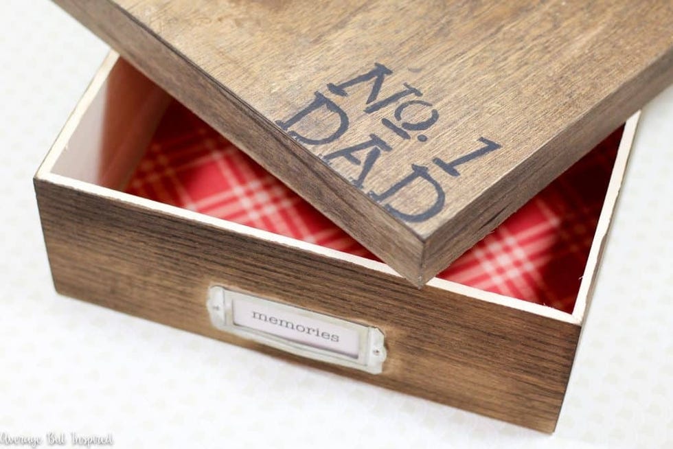 DIY Father's Day Gift Memory Box