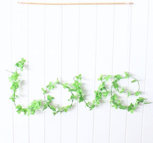 DIY Floral Garland - Polka Dot Bride