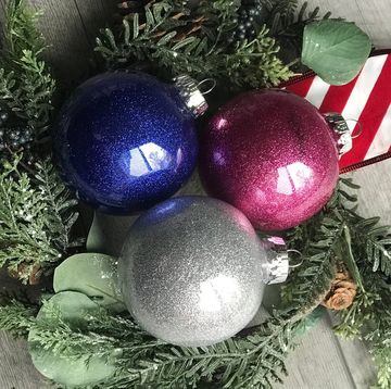 diy glitter ornaments ideas
