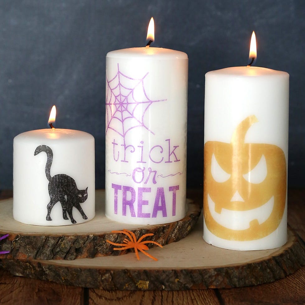 DIY Halloween decorations Candles diy halloween decorations