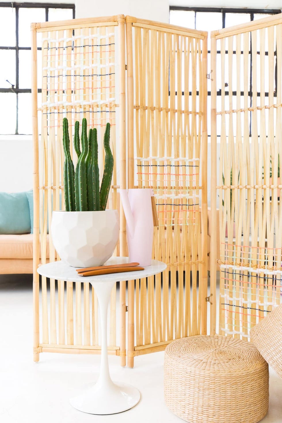 woven diy room divider