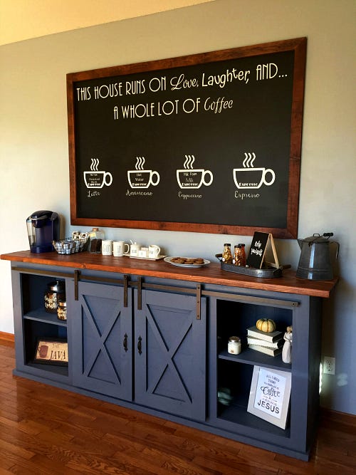 diy kitchen decor ideas diy farmhouse coffee station