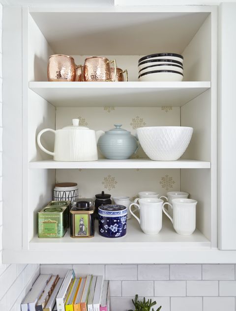 diy kitchen decor ideas diy wallpapered cabinet