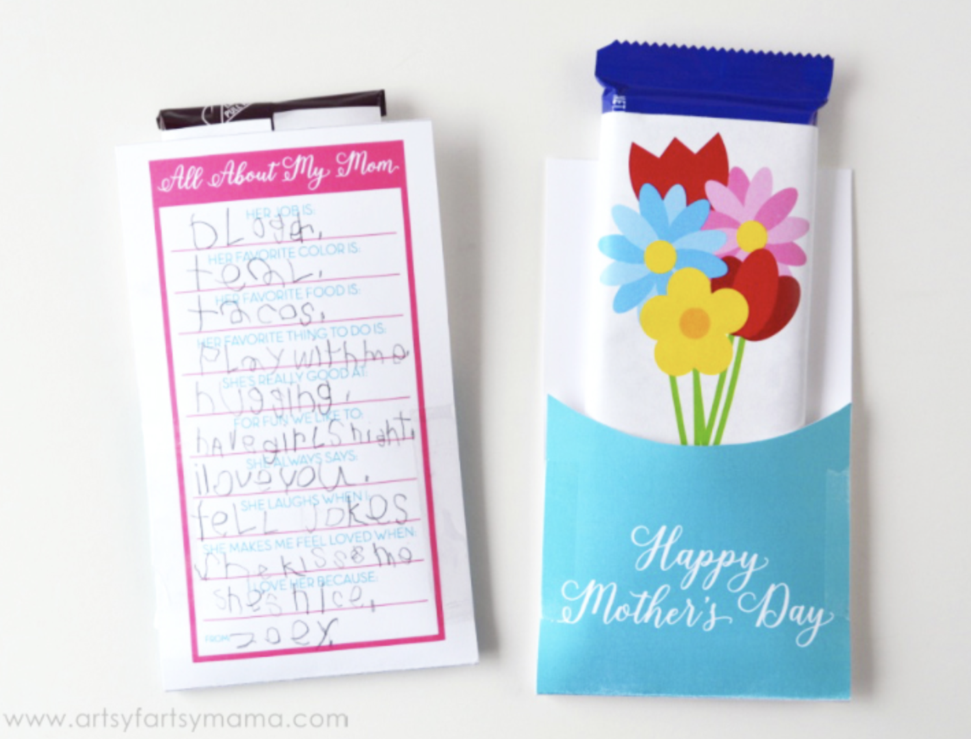 diy mothers day card ideas candy