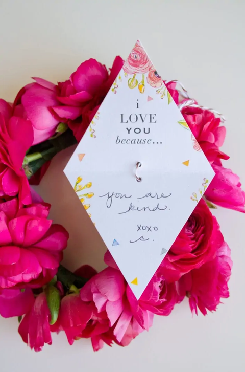 flower card bracelet