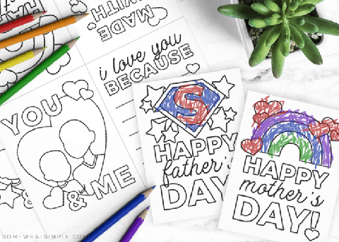 mothers day card ideas printable for kids