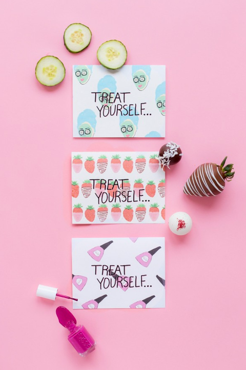 treat yourself mothers day card