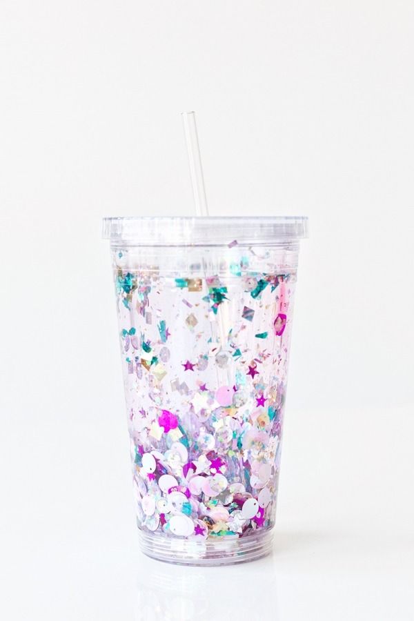 diy mothers day gifts glitter tumbler