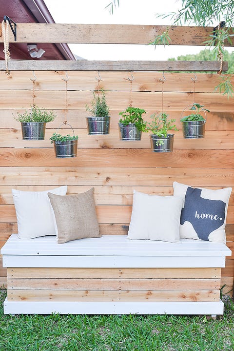 diy storage bench small backyard ideas project