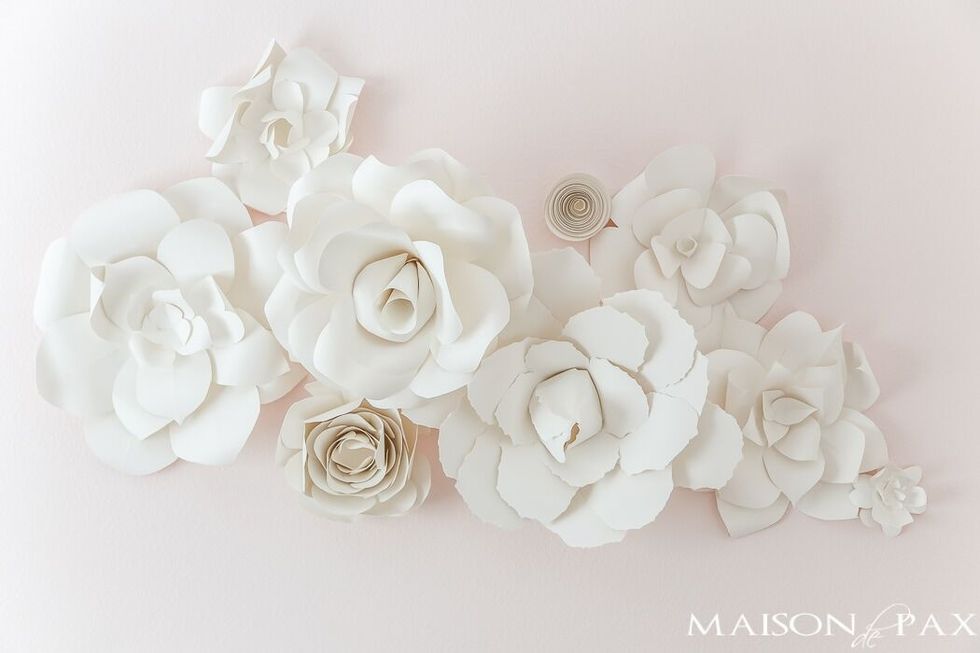 How To Make Flower from white paper - DIY Paper Flowers Tutorial 