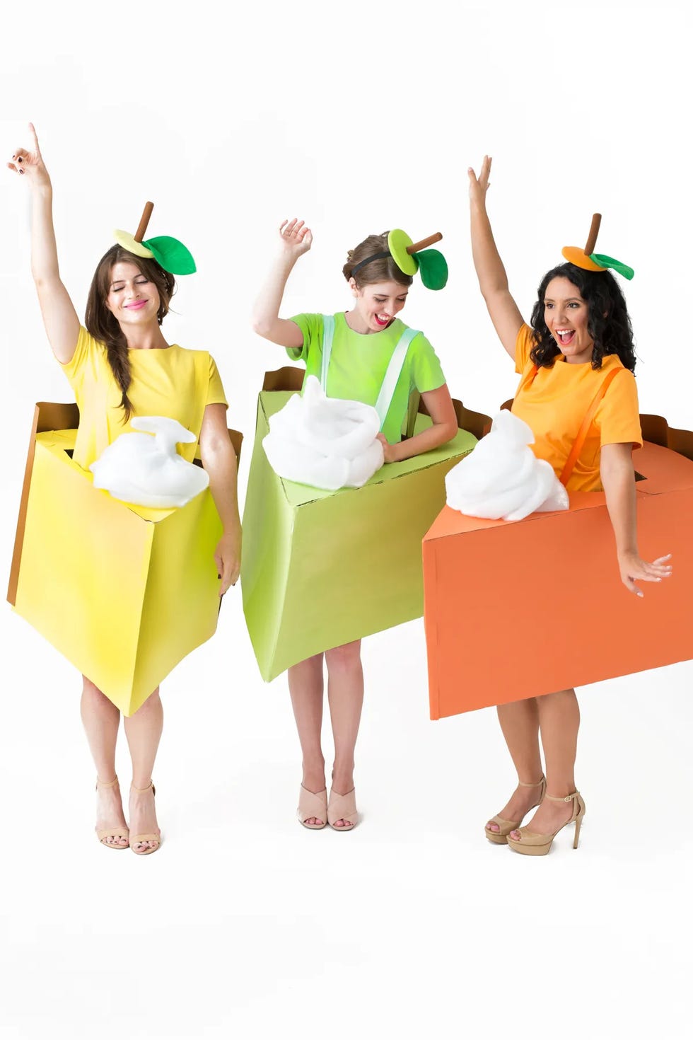 group halloween costumes diy pie slice costumes