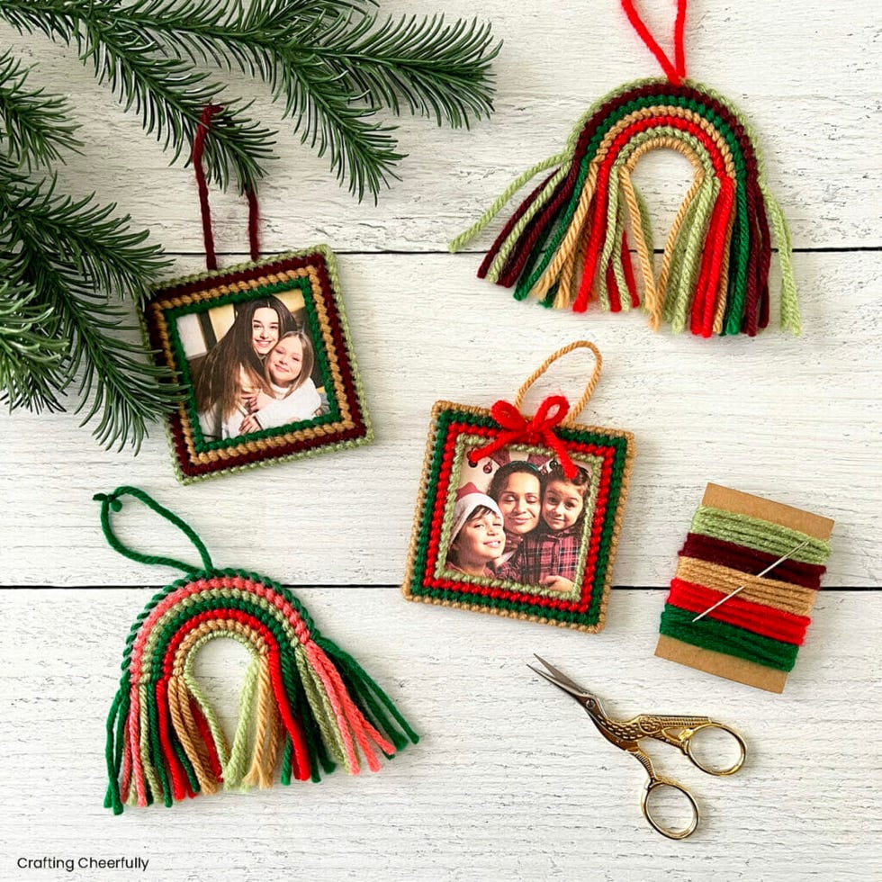 yarn ornaments