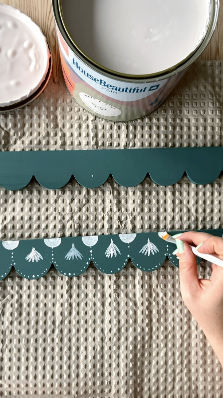 Paint DIY: How To Transform A Cupboard With Scalloped Shelves