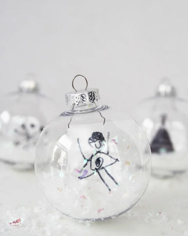 DIY Snow Globe Snow Globe Keepsake Ornament