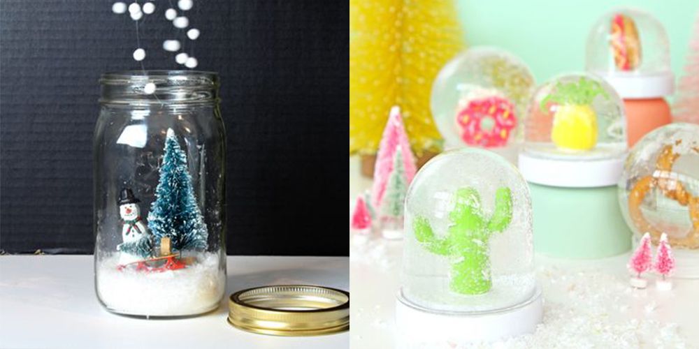 DIY Glitter Snow Globe - diy Thought